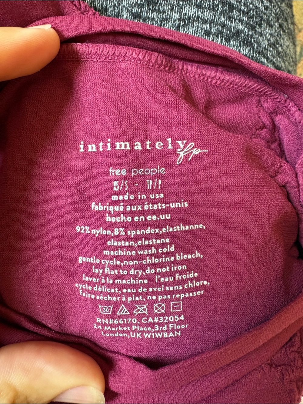 Free People Intimately Bralette in Plum